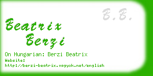 beatrix berzi business card